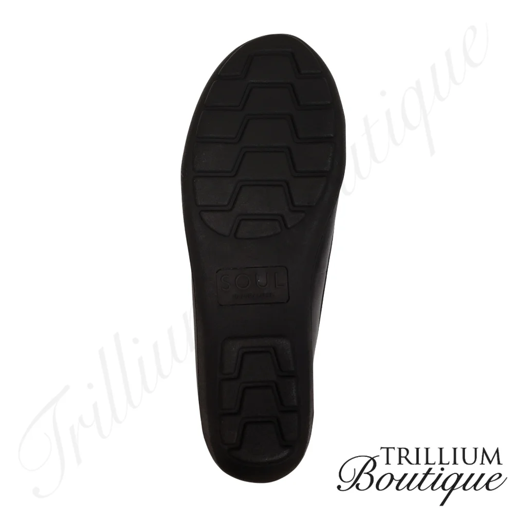 SOUL Naturalizer Zapato Loafer Black New in Box Leather Upper - Picture 12 of 13
